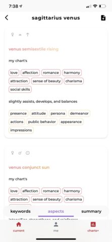 Charts Astrology для iOS — скриншот 4