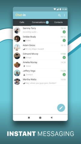 Chat-in Instant Messenger для Android — скриншот 3