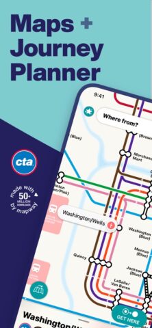 Карта метро CTA Чикаго для iOS — скриншот 1