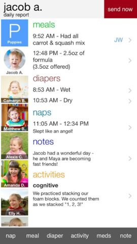 Childcare by Tadpoles для Android — скриншот 1