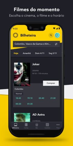 Cinemas NOS для Android — скриншот 1