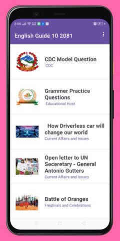 Class 10 English Guide 2082 для Android — скриншот 2