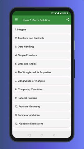 Class 7 Maths NCERT Solution для Android — скриншот 1