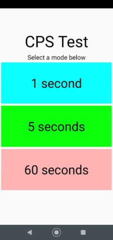 Click Speed Test для Android — скриншот 3