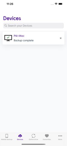 Currys Cloud Backup для iOS — скриншот 2