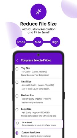Компрессор видео для Android — скриншот 2