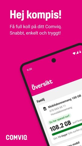 Comviq для Android — скриншот 1