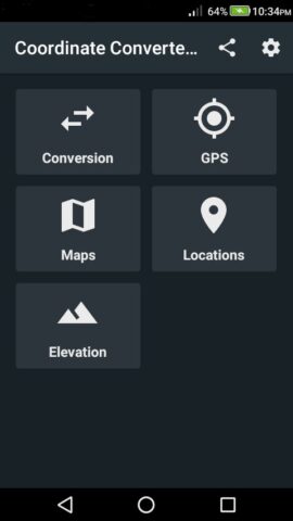 Coordinate Converter Plus для Android — скриншот 3