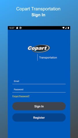 Copart Transportation для Android — скриншот 1