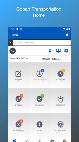 Copart Transportation для Android — скриншот 2