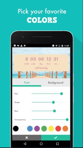 Countdown Widget для Android — скриншот 5