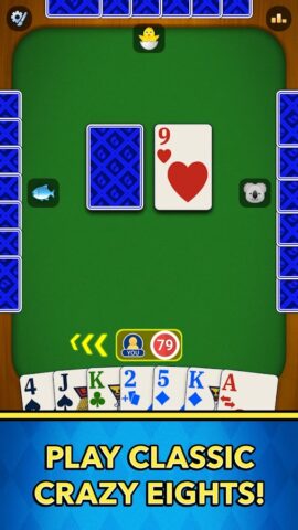 Crazy Eights для Android — скриншот 1