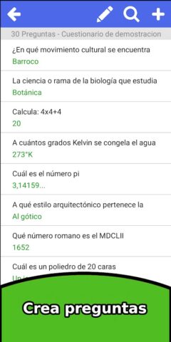 Crear Test — Cuestionarios для Android — скриншот 3