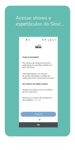 Credencial Sesc SP для Android — скриншот 3