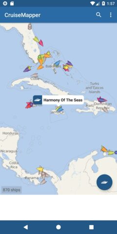 CruiseMapper для Android — скриншот 1