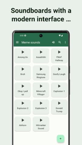 Custom Soundboard для Android — скриншот 1