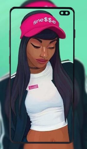 милые черные девушки обои для Android — скриншот 1