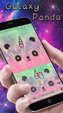 для клавиатуры Cuteness Panda- для Android — скриншот 1