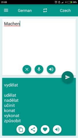Czech-German Translator для Android — скриншот 3