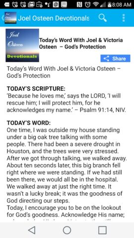 Daily Devotionals -Joel Osteen для Android — скриншот 1