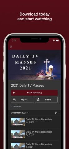 Daily TV Mass для iOS — скриншот 4