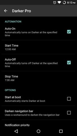Darker (Screen Filter) для Android — скриншот 4