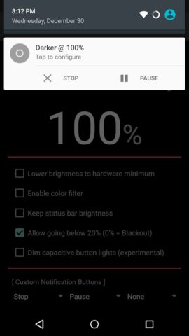 Darker (Screen Filter) для Android — скриншот 5