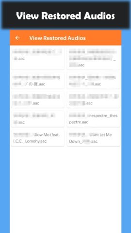 Восстановить удаленные аудио для Android — скриншот 5