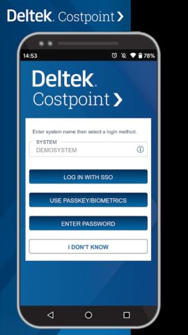 Deltek Costpoint для Android — скриншот 2