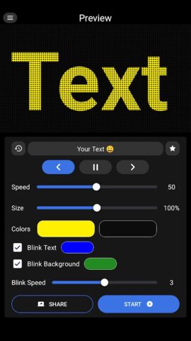 Цифровая светодиодная вывеска для Android — скриншот 1
