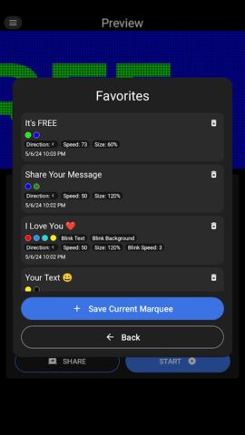 Цифровая светодиодная вывеска для Android — скриншот 4