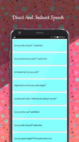Direct And Indirect Speech для Android — скриншот 4