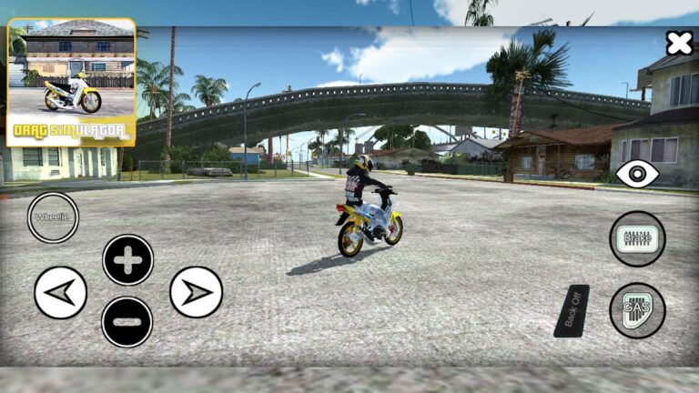Drag Bike Simulator SanAndreas для Android — скриншот 2