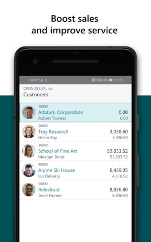 Dynamics 365 Business Central для Android — скриншот 3