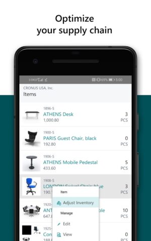 Dynamics 365 Business Central для Android — скриншот 4