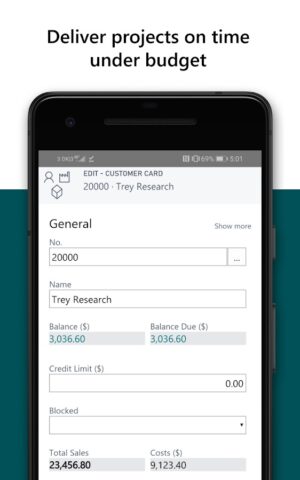 Dynamics 365 Business Central для Android — скриншот 5