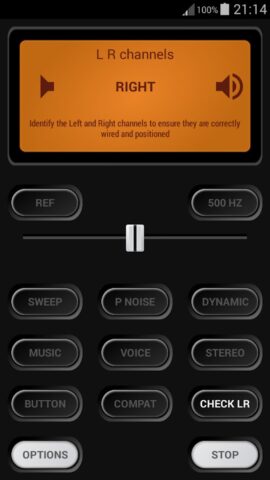Earphones Test+ для Android — скриншот 2