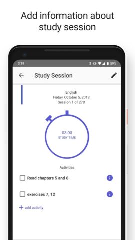 Easy Study — Cronogramas ENEM для Android — скриншот 3