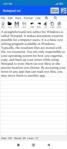 Edit Text Files TXT File Maker для Android — скриншот 1