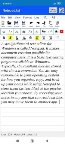 Edit Text Files TXT File Maker для Android — скриншот 2