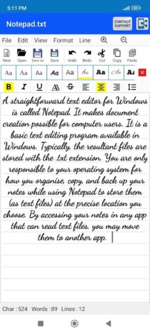 Edit Text Files TXT File Maker для Android — скриншот 4