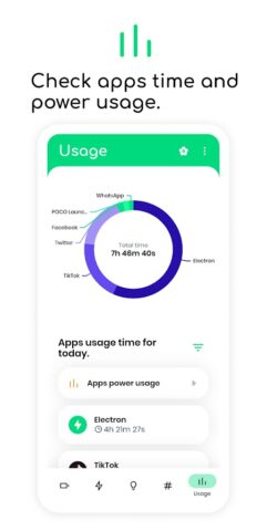 Electron: battery health info для Android — скриншот 5
