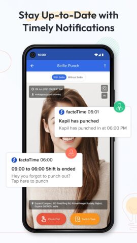 Attendance App | factotime для Android — скриншот 4