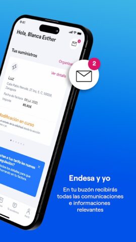 Endesa Clientes, luz y gas для Android — скриншот 1