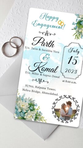 Engagement Card Maker & Design для Android — скриншот 2