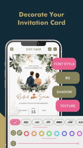 Engagement Card Maker & Design для Android — скриншот 4