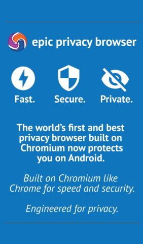 Epic Privacy Browser — VPN для Android — скриншот 1