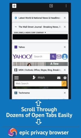 Epic Privacy Browser — VPN для Android — скриншот 4