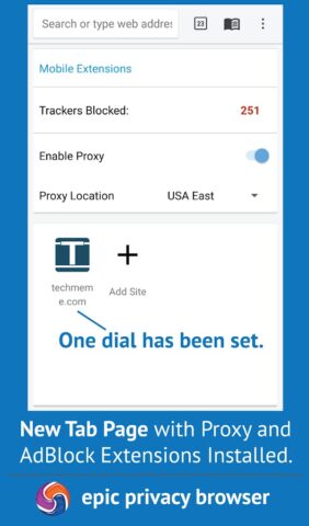 Epic Privacy Browser — VPN для Android — скриншот 5