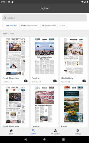 Epoch Times Print Edition для Android — скриншот 4